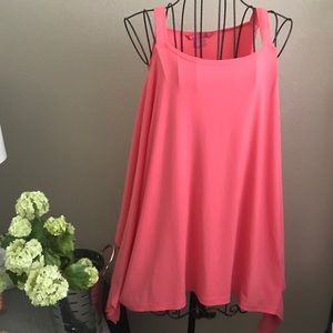 Sunny Leigh flowy peach tank sz S